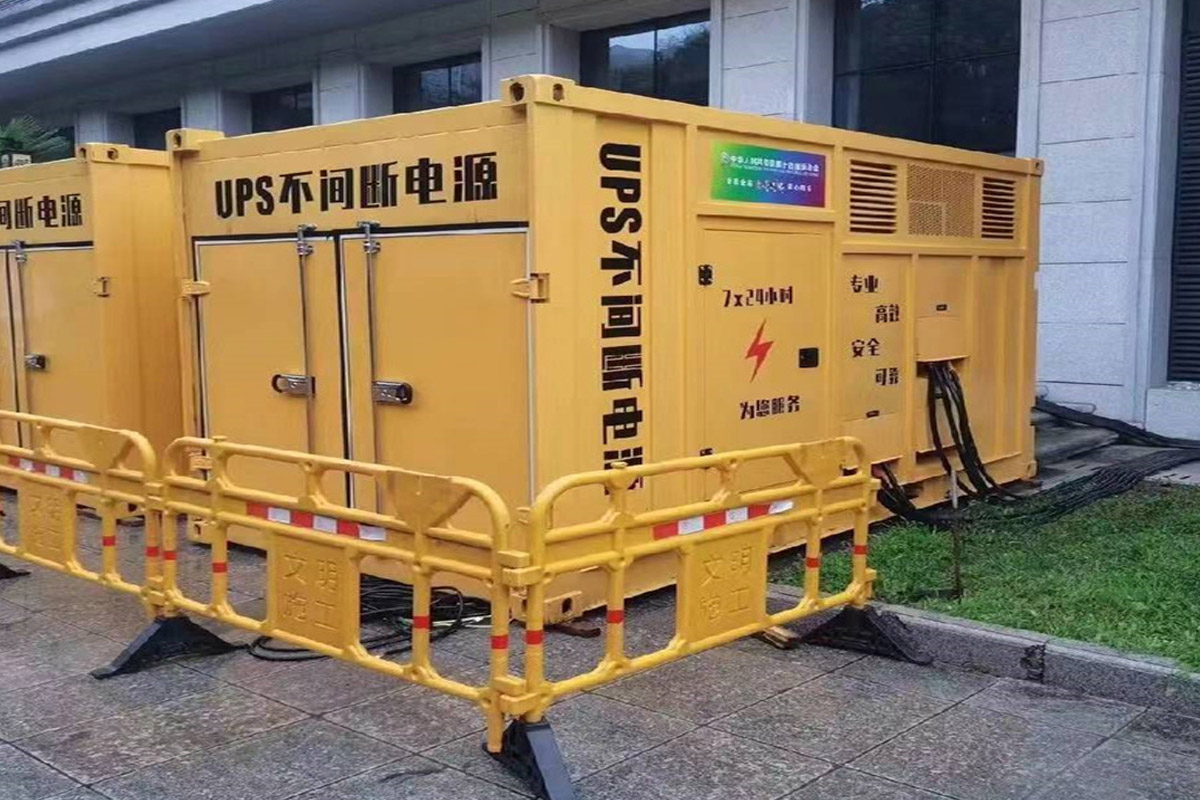 邳州发电机租赁施工现场